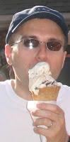 Here I am chomping down on a massive ice cream cone from the Dairy Bar at the 2007 Indianapolis State Fair.